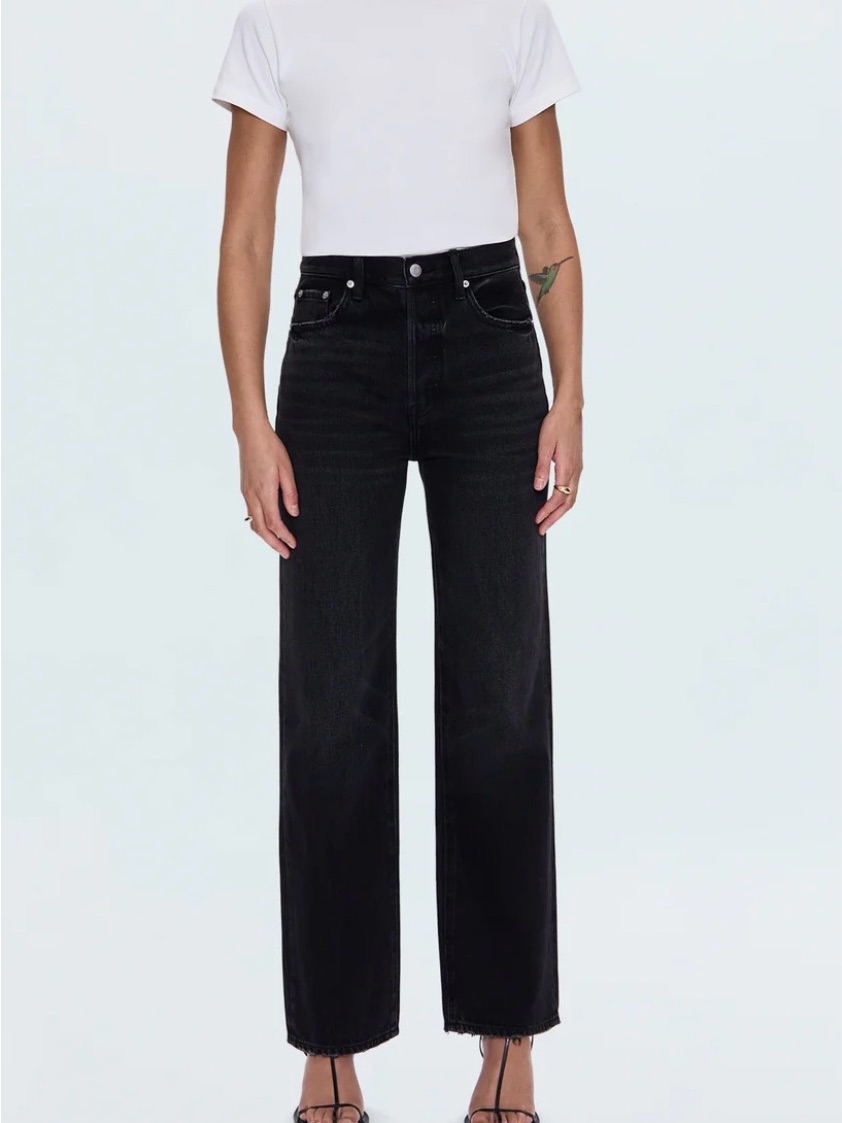 Cassie Super High Rise Straight Jean- Stormy